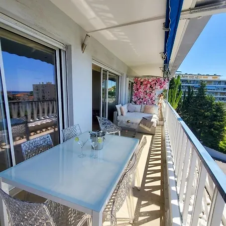 Lägenhet Cannes Magnifique Vue Mer, 2 Chambres, Grande Terrasse Et Parking *